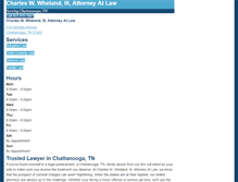 Tablet Screenshot of chattanoogatnlawfirm.com